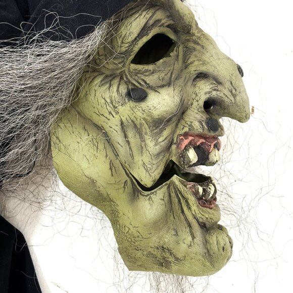 Green Witch Halloween Mask Cinema Secrets VTG Y2K NWT - Picture 7 of 13